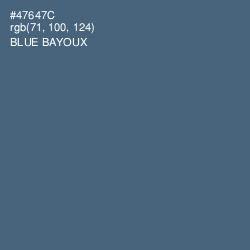 #47647C - Blue Bayoux Color Image